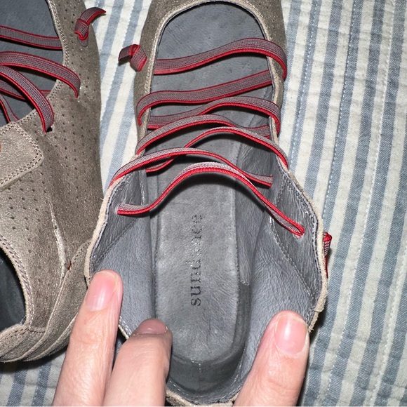 Sundance Shoes Pewter Leather Perforated US Size 6.5/7 - Picture 9 of 12